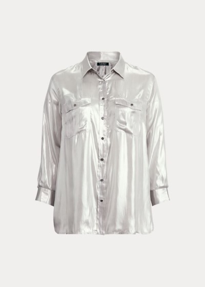 Camisa Ralph Lauren Metallic Patch Pocket Mulher 52061-BHOC